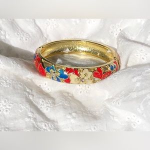 NWOT Colorful Floral Bangle Bracelet